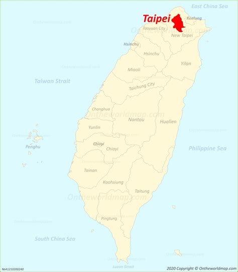 where is taipei located.